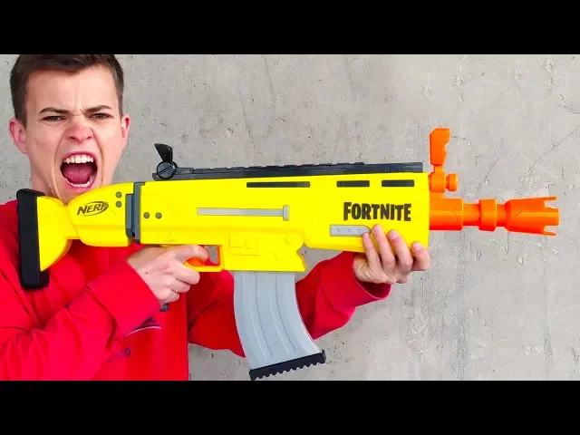 nerf guns: fortnite scar in real life